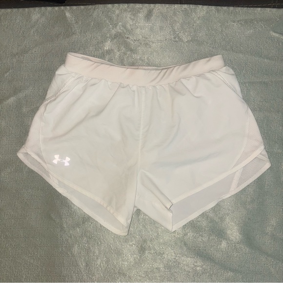 Under Armour Pants - Under Armour Women's White Athletic Running Shorts - Size S